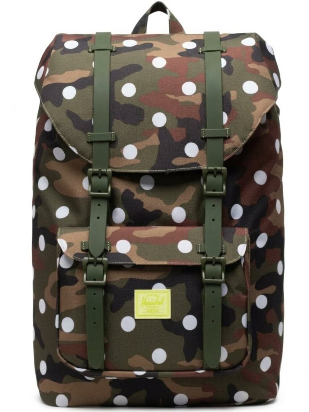 Herschel Classics Little America Backpack Mid-Volume 21L Woodland Camo White Dot